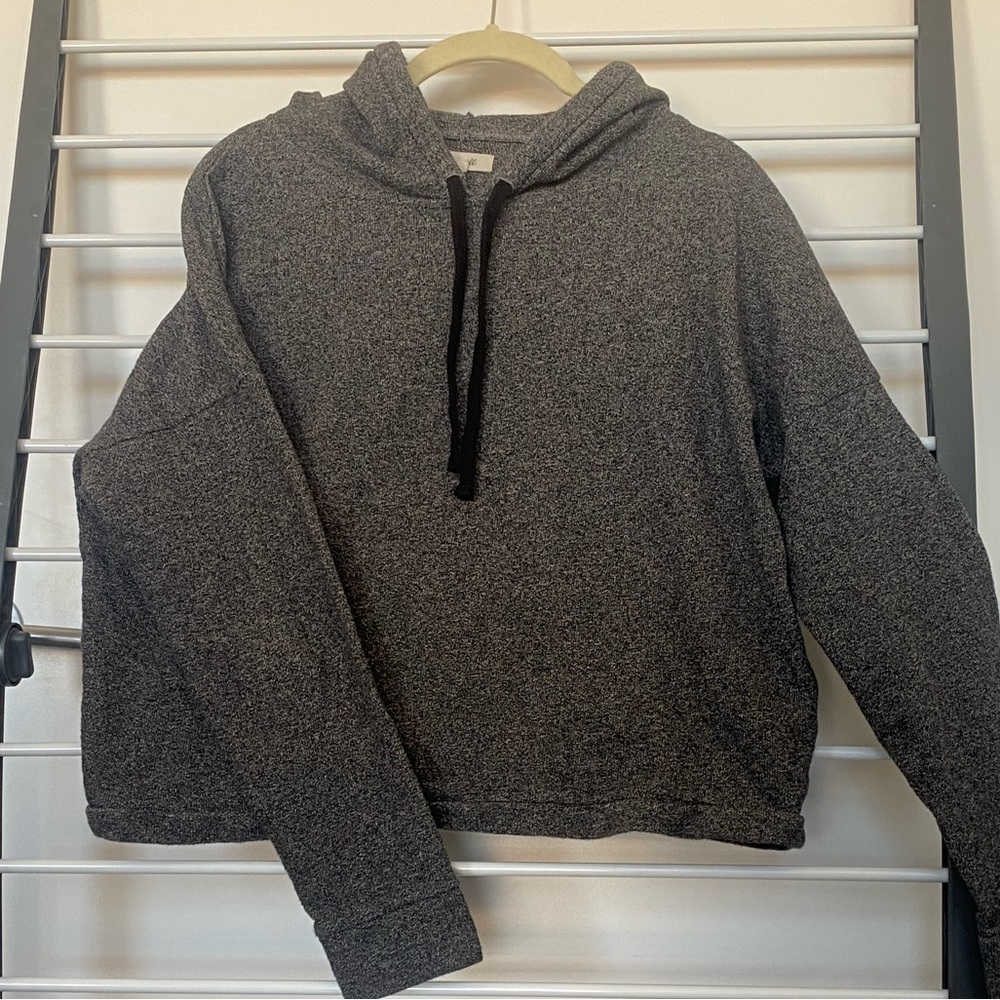 Madewell Crop Hoodie, Size: S